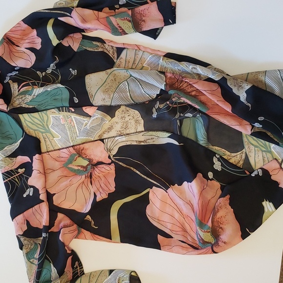 Womens Summer Tropical Floral Cover Up - Picture 2 of 4